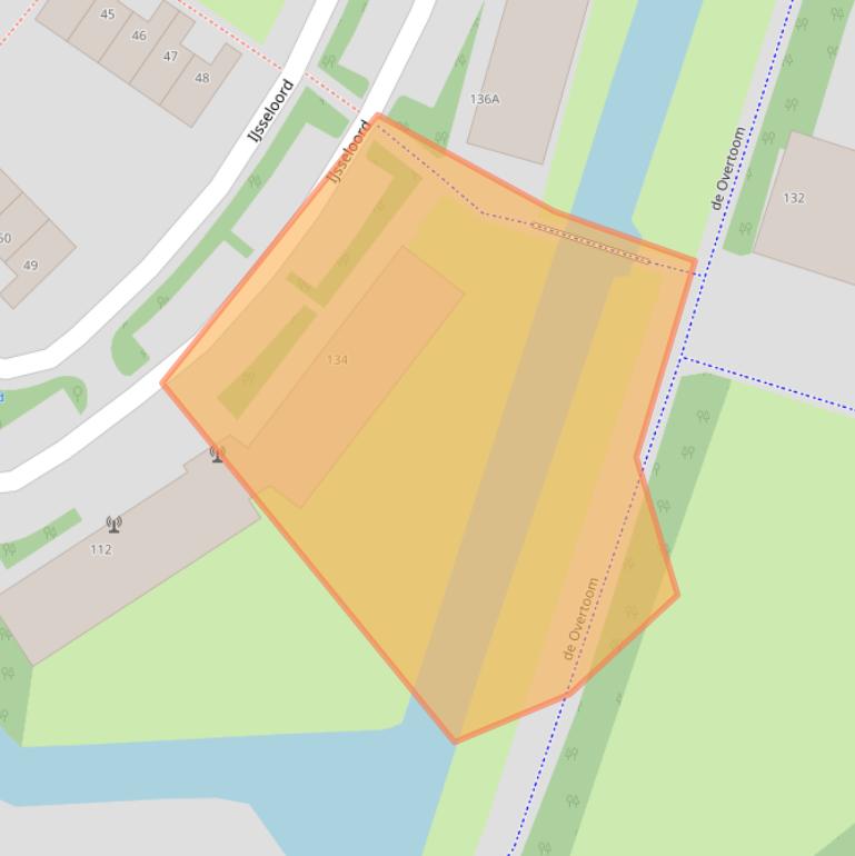 Kaart van postcodegebied 3448VH.