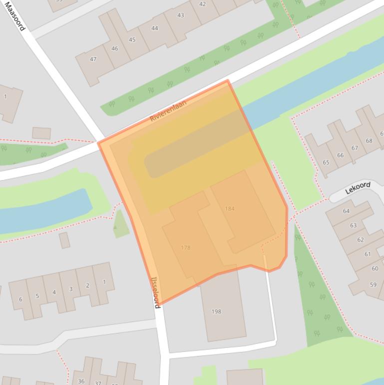 Kaart van postcodegebied 3448VL.