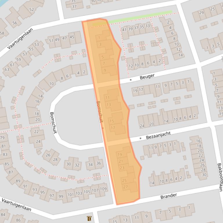 Kaart van postcodegebied 3448WE.