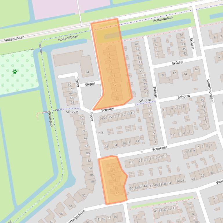 Kaart van postcodegebied 3448WH.