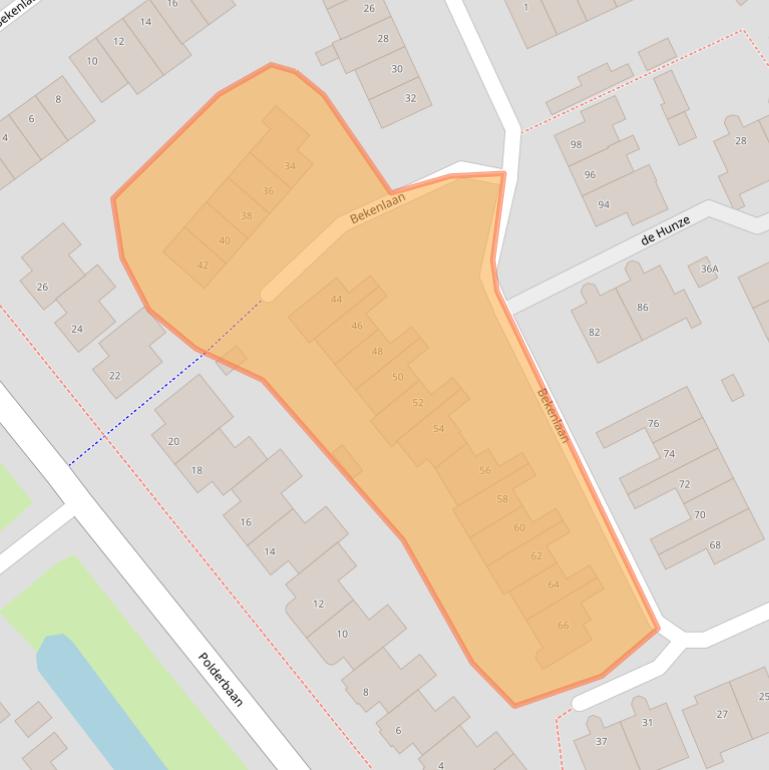 Kaart van postcodegebied 3448XD.