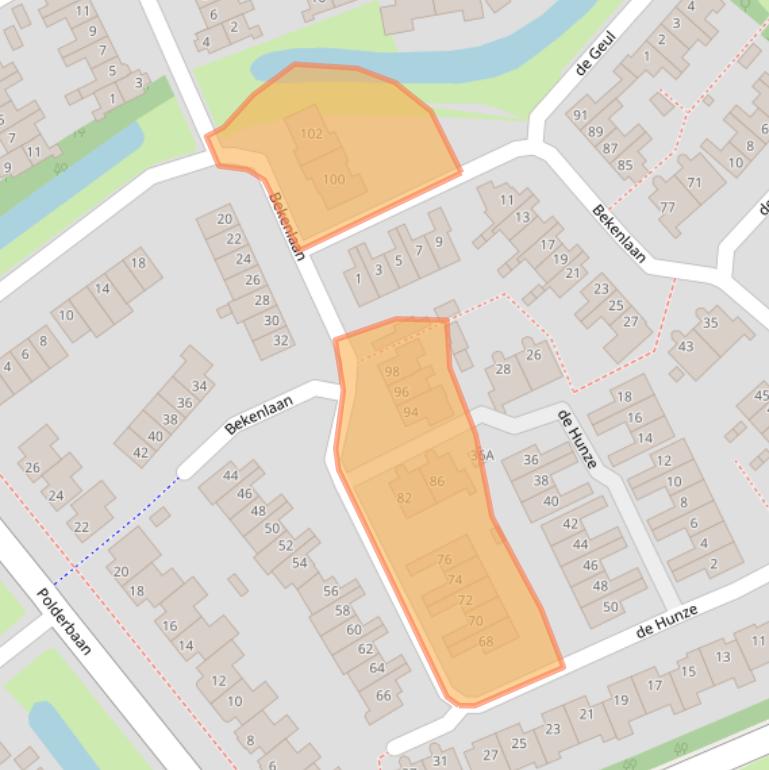 Kaart van postcodegebied 3448XE.