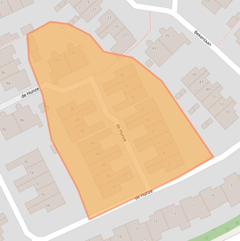 Kaart van postcodegebied 3448XH.