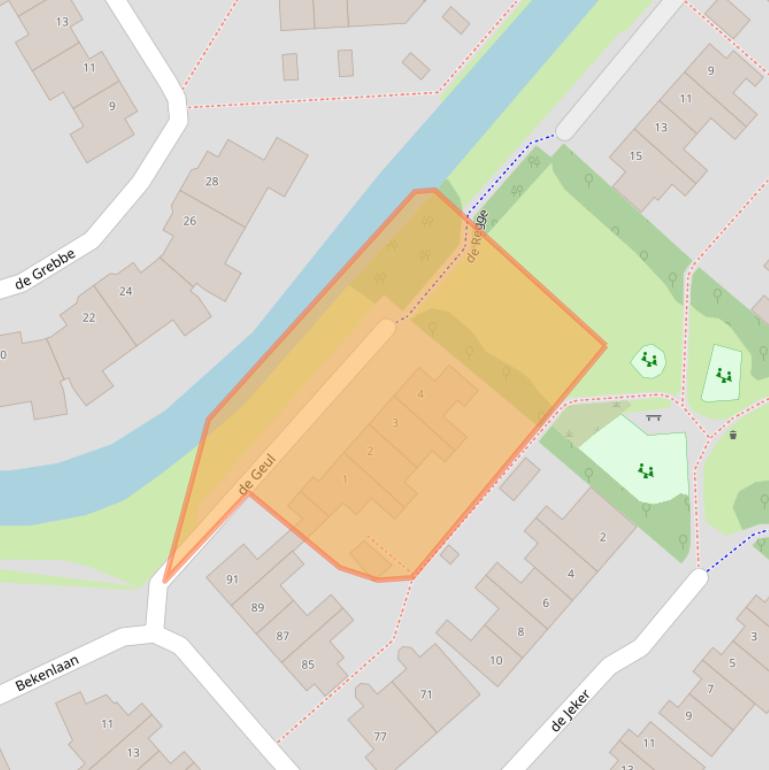 Kaart van postcodegebied 3448XJ.