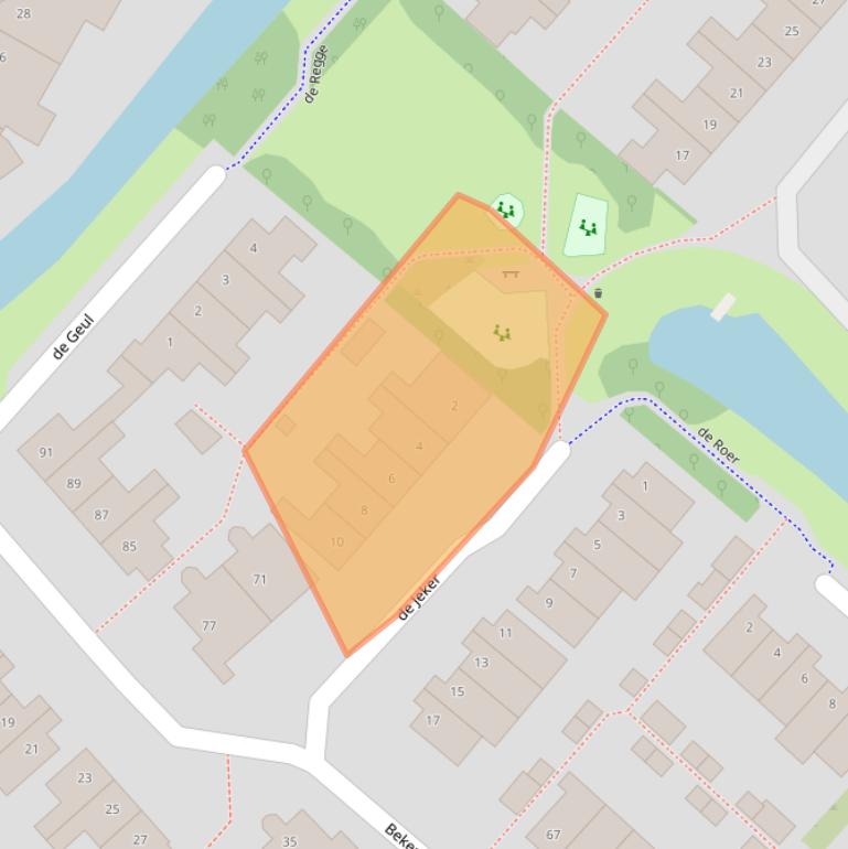 Kaart van postcodegebied 3448XL.