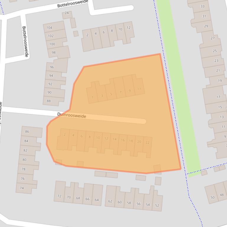 Kaart van postcodegebied 3448ZB.