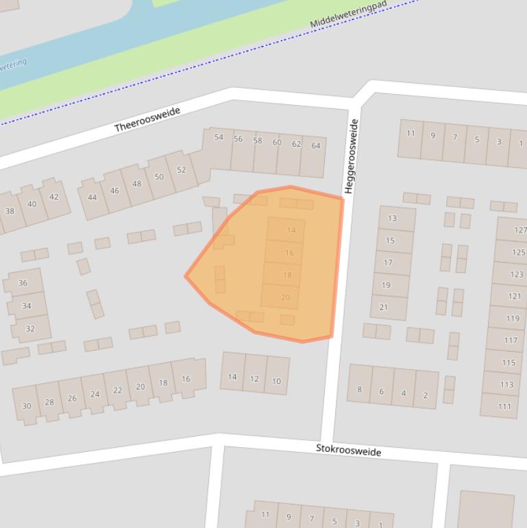 Kaart van postcodegebied 3448ZD.