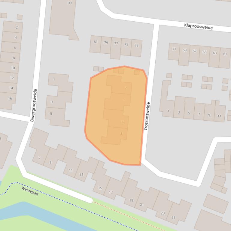 Kaart van postcodegebied 3448ZL.