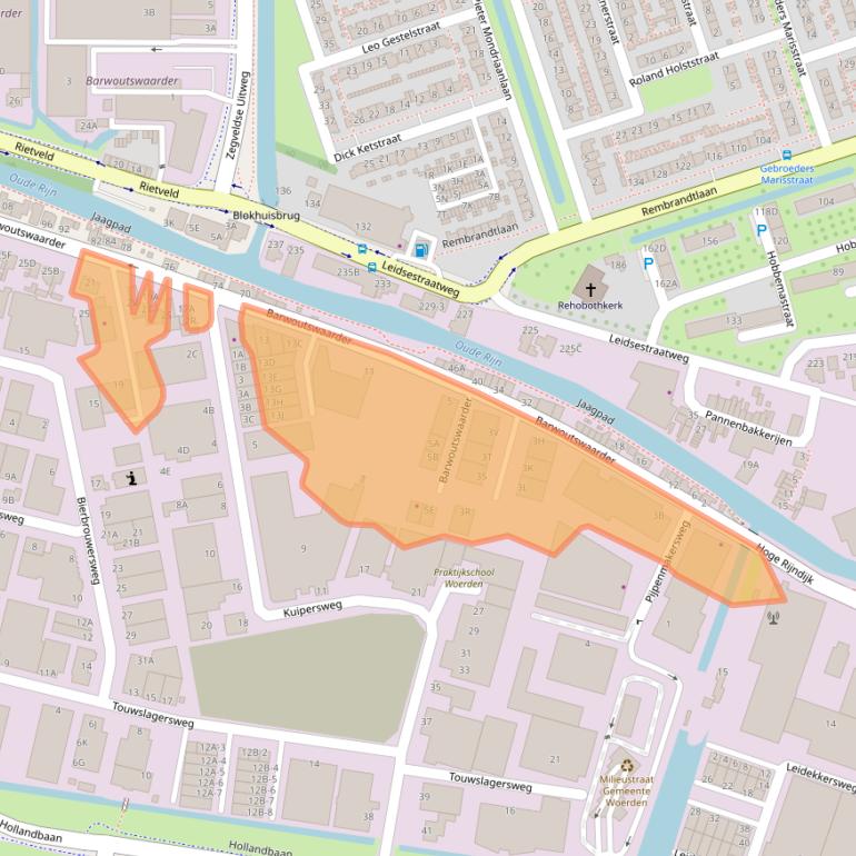 Kaart van postcodegebied 3449HE.