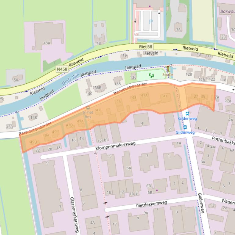 Kaart van postcodegebied 3449HH.