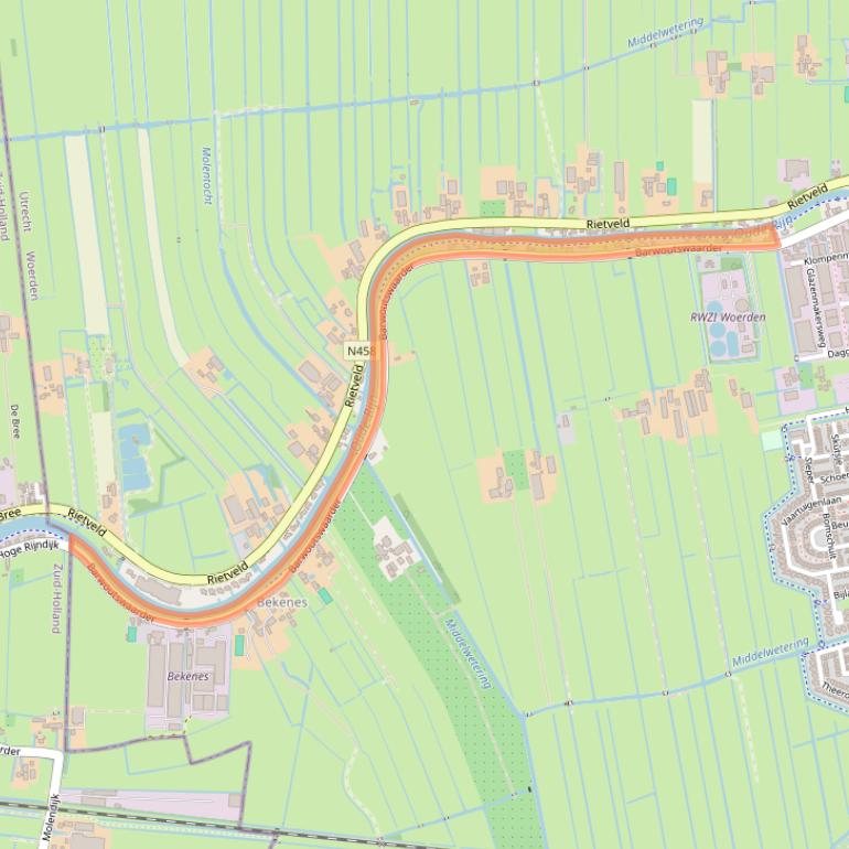 Kaart van postcodegebied 3449HS.