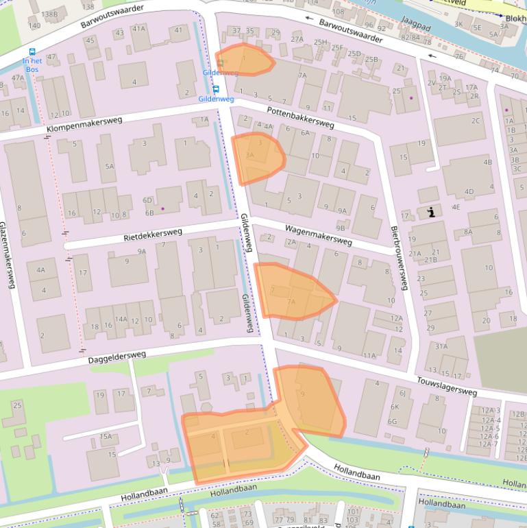 Kaart van postcodegebied 3449HT.