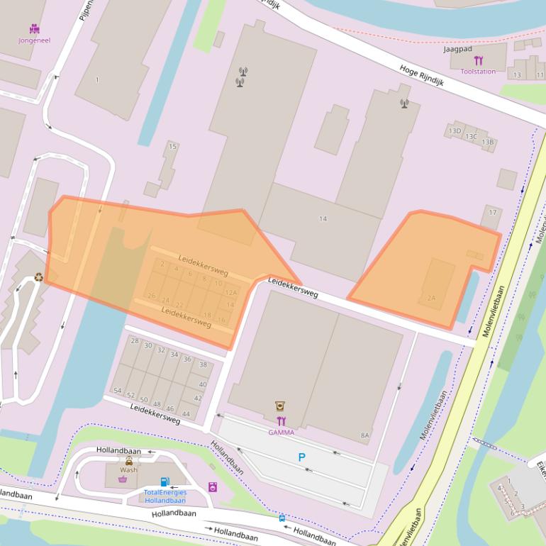 Kaart van postcodegebied 3449JH.