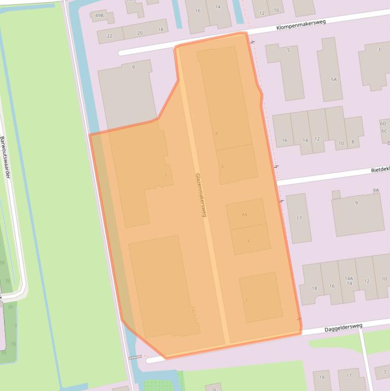 Kaart van postcodegebied 3449JK.