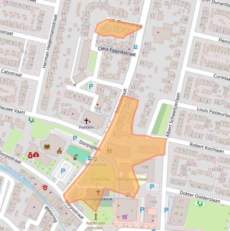 Kaart van postcodegebied 3451AA.