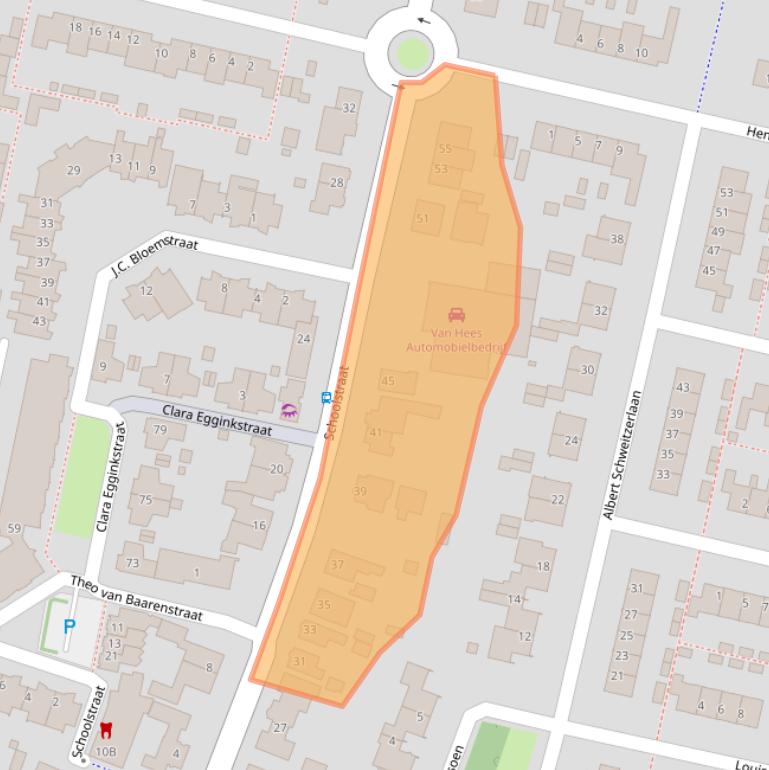 Kaart van postcodegebied 3451AB.