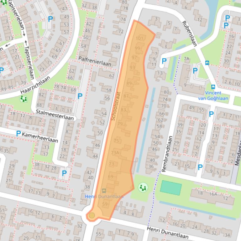 Kaart van postcodegebied 3451AC.