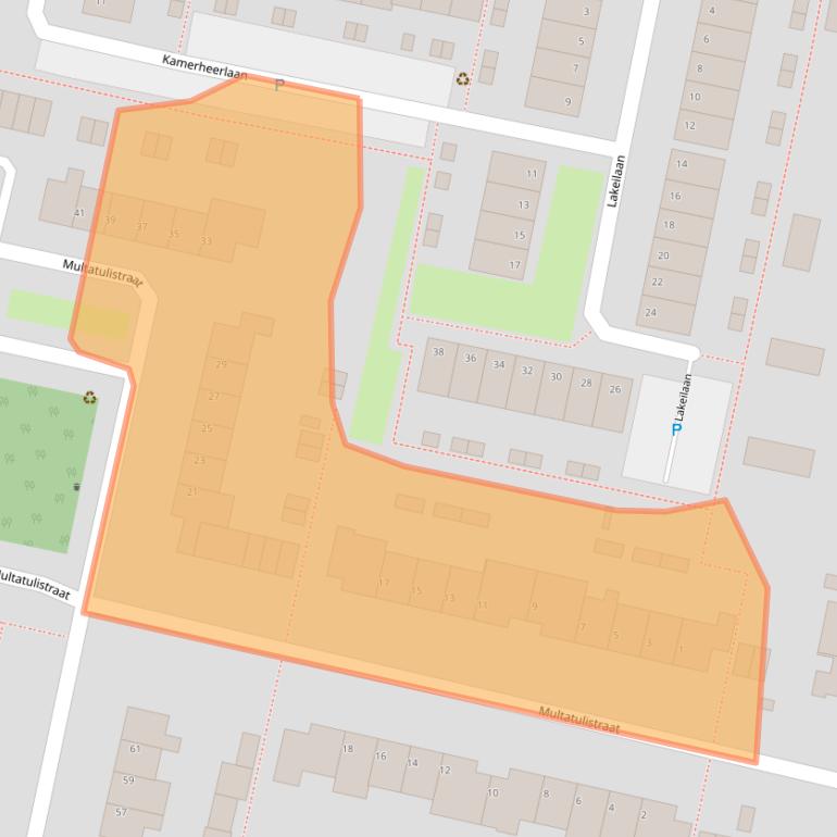 Kaart van postcodegebied 3451AP.