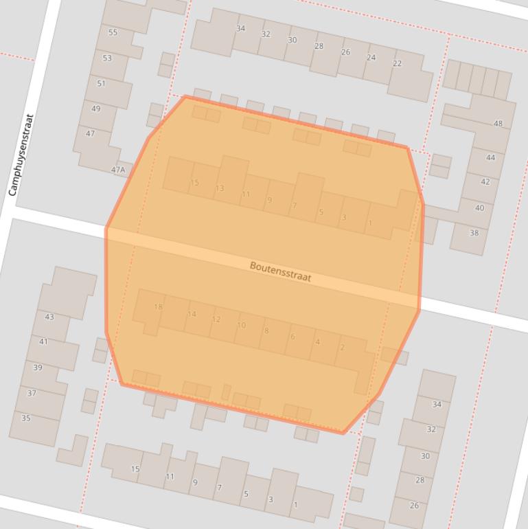 Kaart van postcodegebied 3451AV.