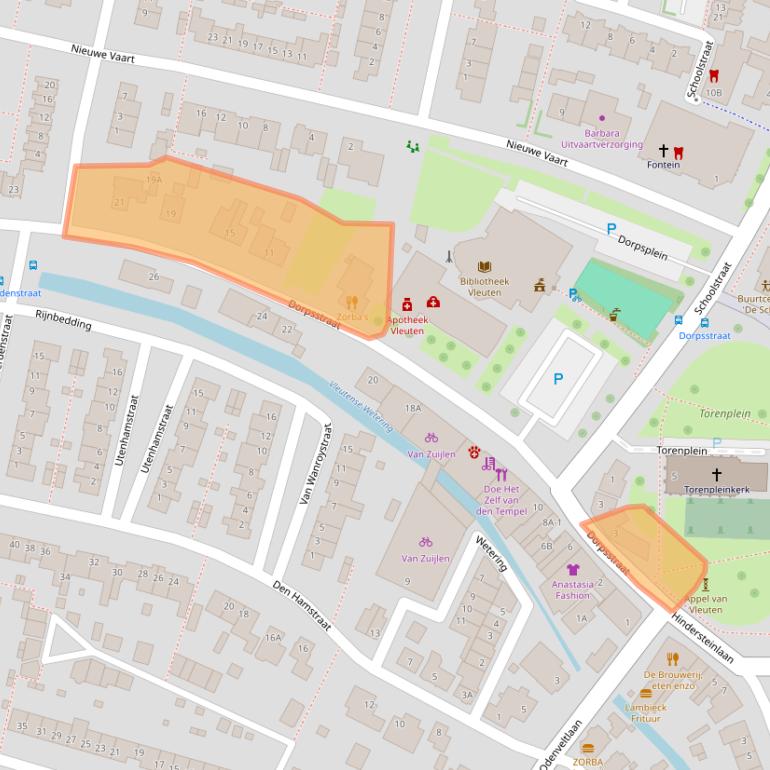 Kaart van postcodegebied 3451BH.