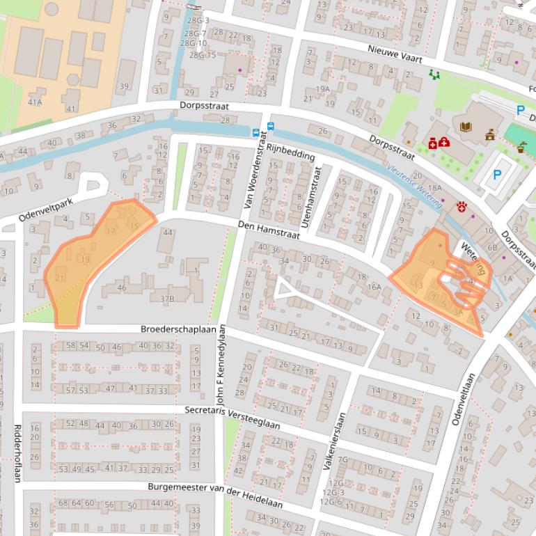 Kaart van postcodegebied 3451BM.