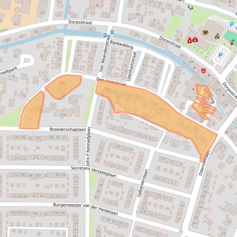 Kaart van postcodegebied 3451BN.