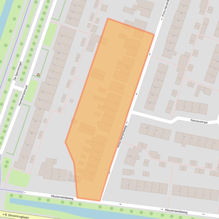 Kaart van postcodegebied 3451CL.