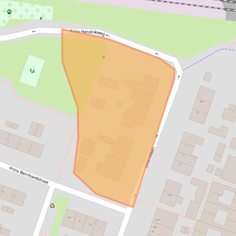 Kaart van postcodegebied 3451CV.