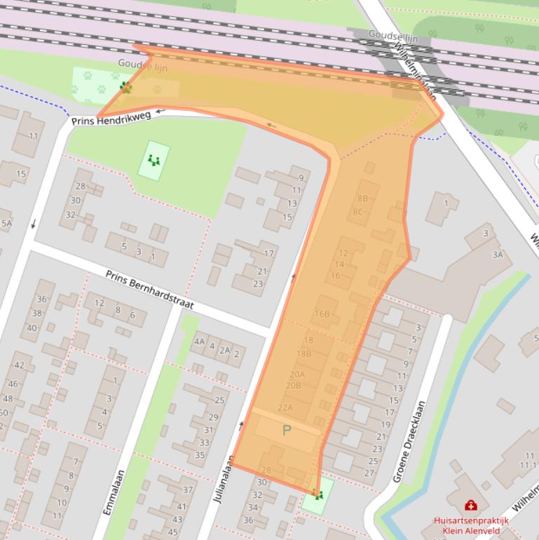 Kaart van postcodegebied 3451CX.