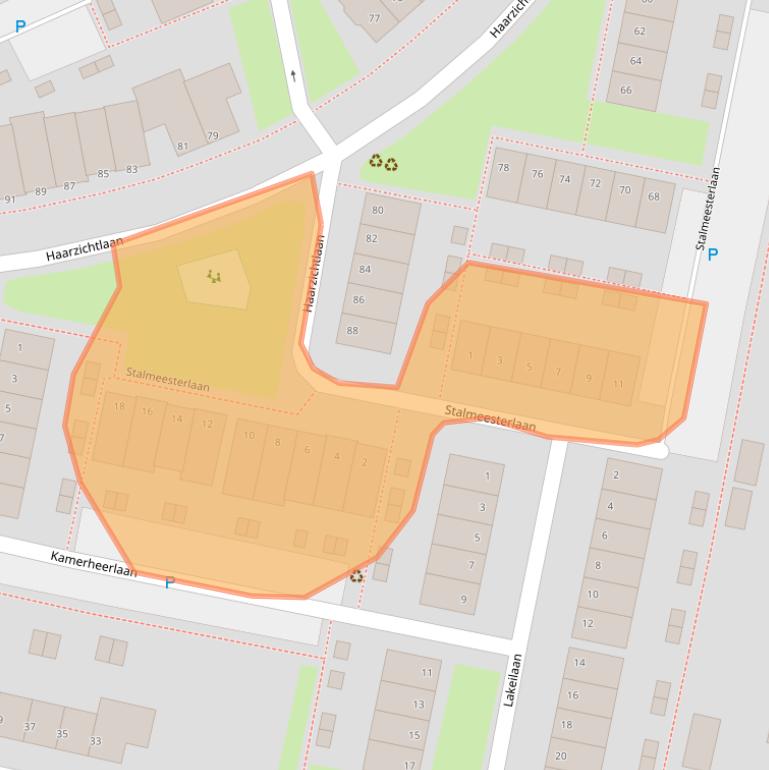 Kaart van postcodegebied 3451DK.
