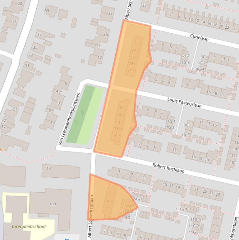 Kaart van postcodegebied 3451EA.