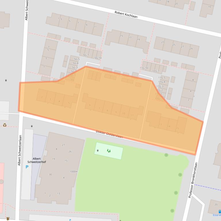 Kaart van postcodegebied 3451EE.