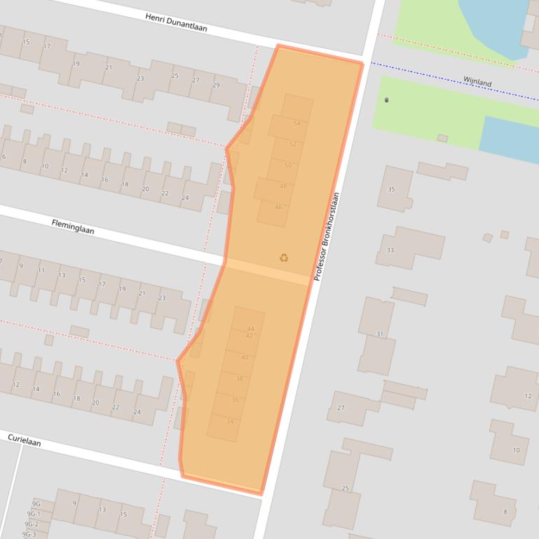 Kaart van postcodegebied 3451ET.