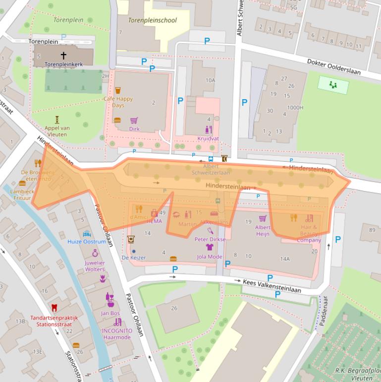 Kaart van postcodegebied 3451EV.