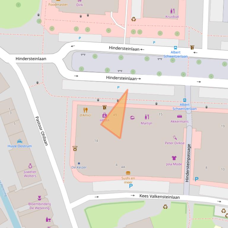 Kaart van postcodegebied 3451EW.