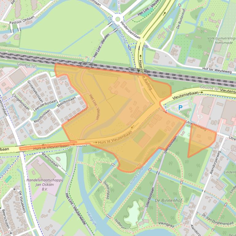 Kaart van postcodegebied 3451GA.