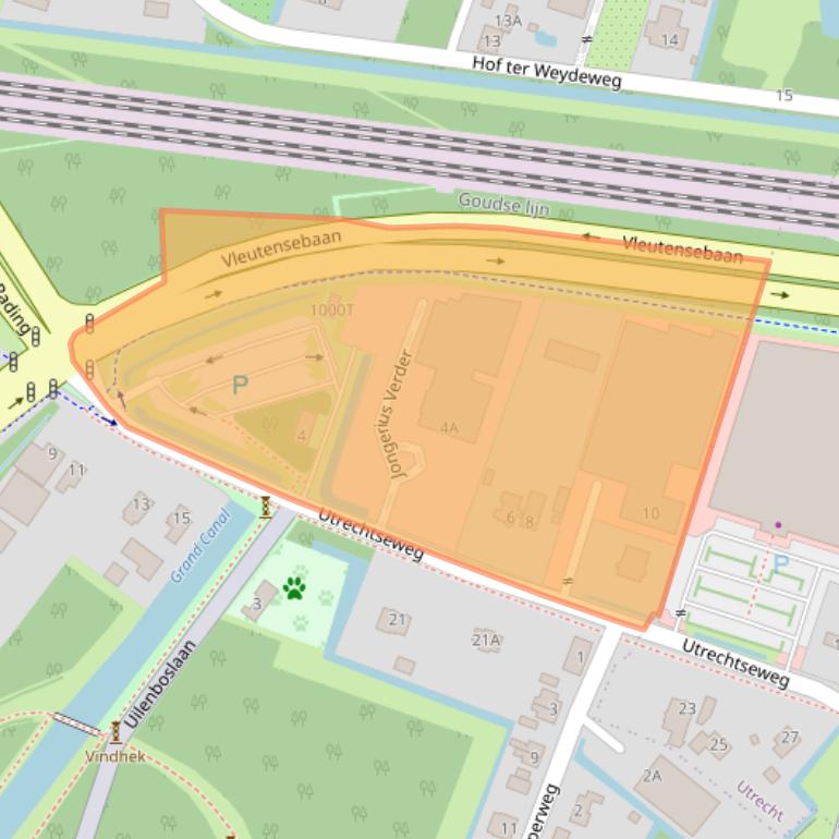 Kaart van postcodegebied 3451GG.