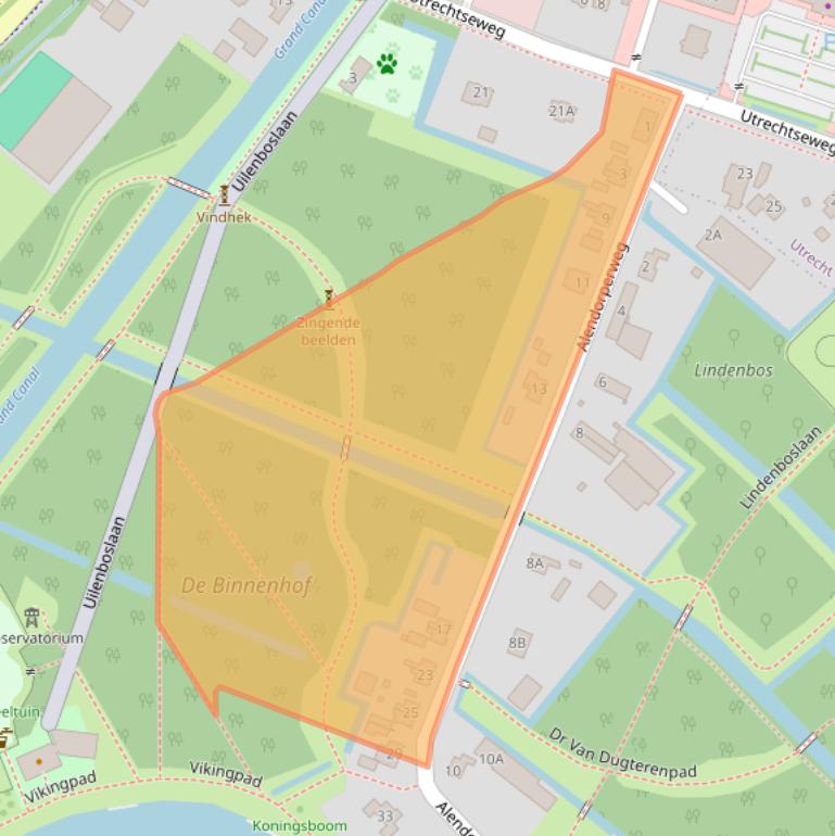 Kaart van postcodegebied 3451GJ.