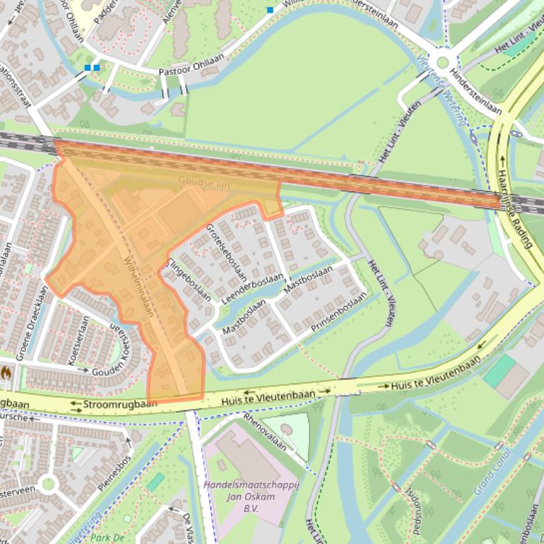 Kaart van postcodegebied 3451HJ.