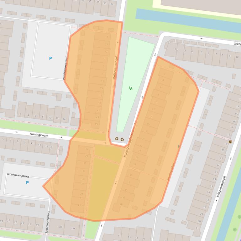Kaart van postcodegebied 3451HK.