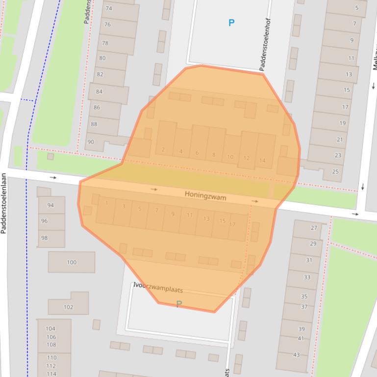 Kaart van postcodegebied 3451HM.
