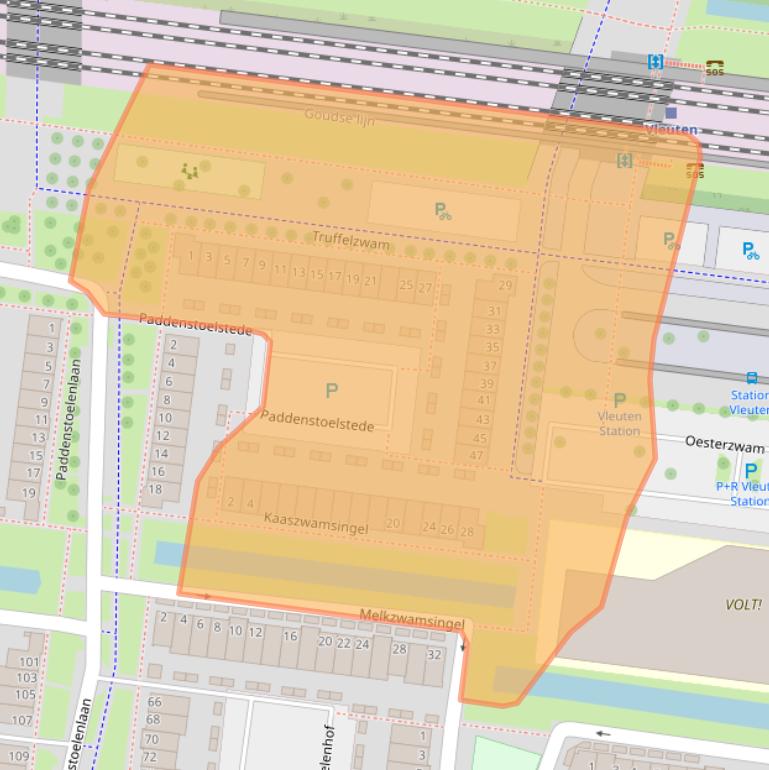 Kaart van postcodegebied 3451HR.