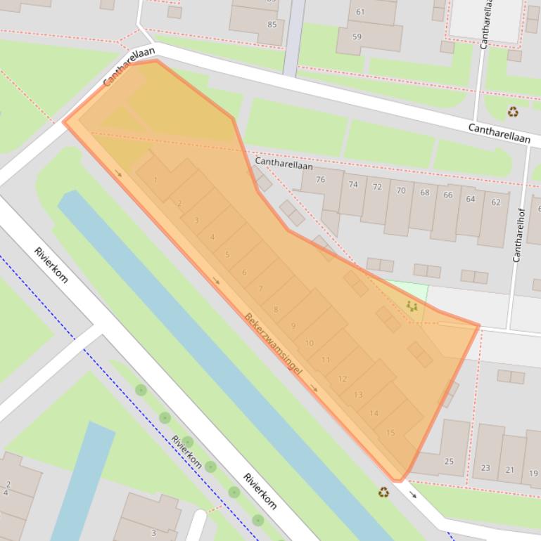 Kaart van postcodegebied 3451HW.