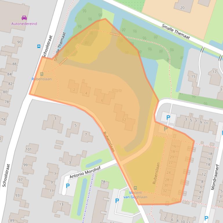 Kaart van postcodegebied 3451JL.