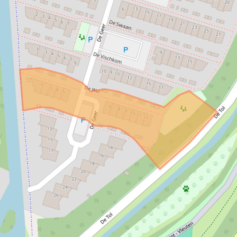 Kaart van postcodegebied 3451KB.