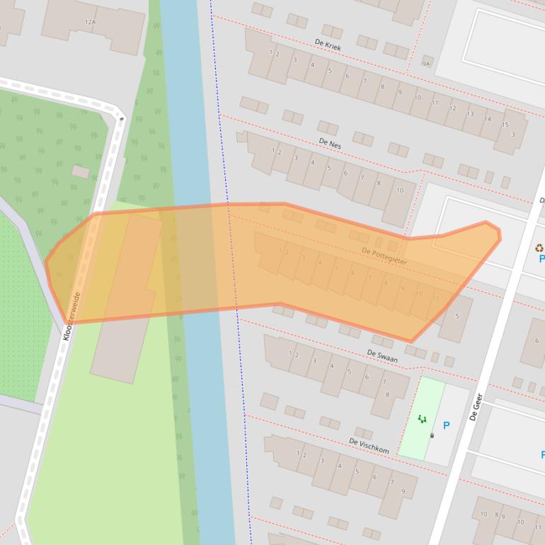 Kaart van postcodegebied 3451KE.