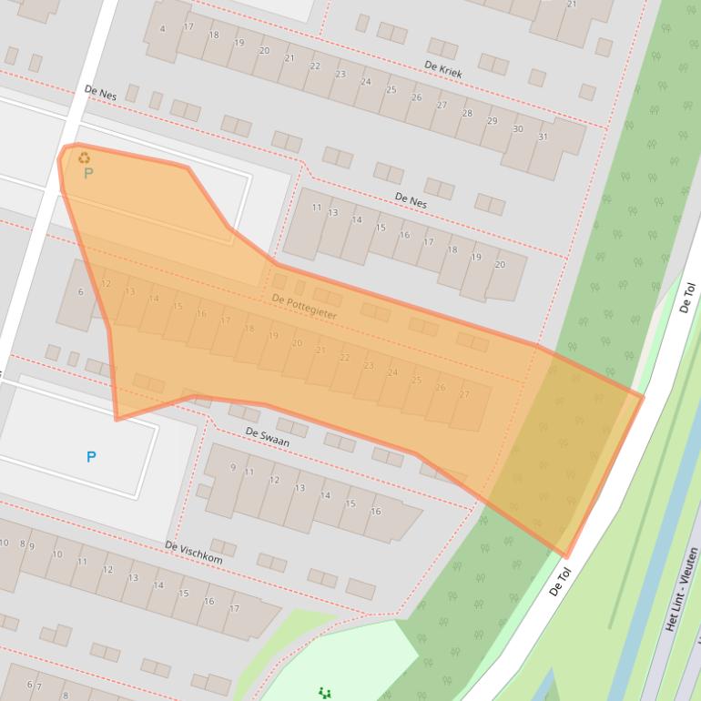 Kaart van postcodegebied 3451KG.