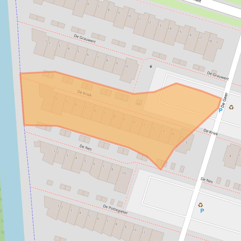 Kaart van postcodegebied 3451KJ.
