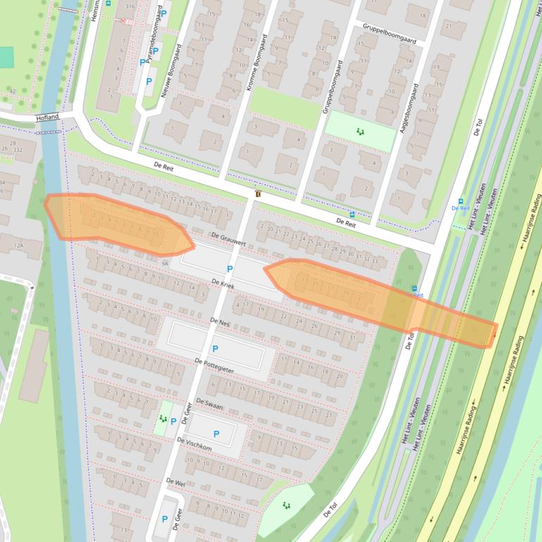 Kaart van postcodegebied 3451KL.