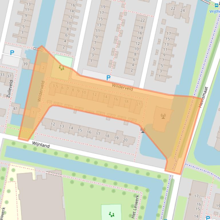 Kaart van postcodegebied 3451LG.